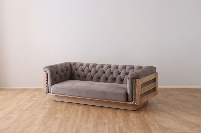 UP プーリーチェスターソファ 3人掛け