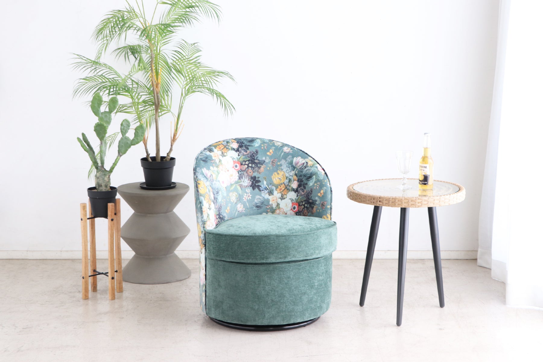 ナチュリア 1人掛け 回転ソファ