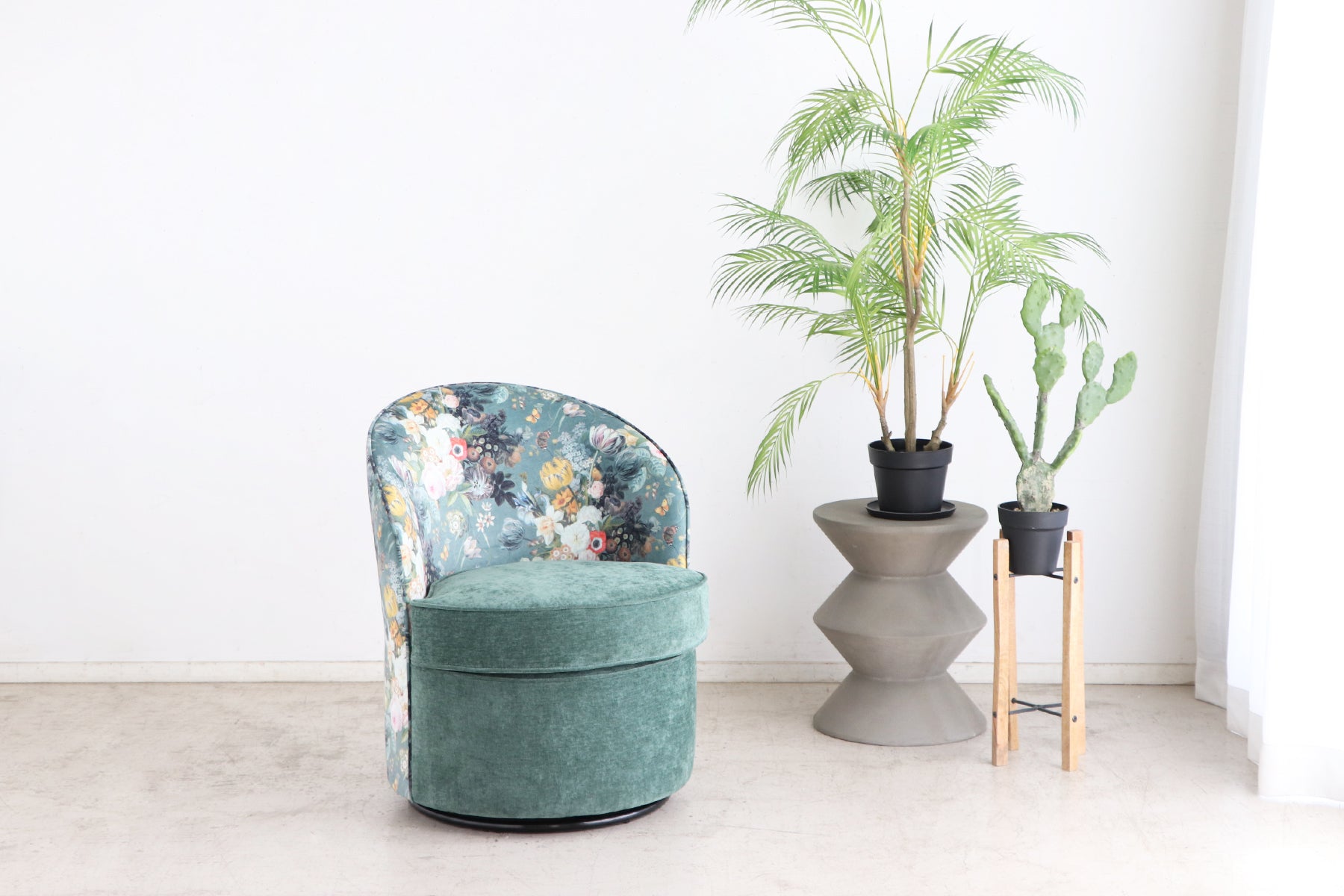 ナチュリア 1人掛け 回転ソファ