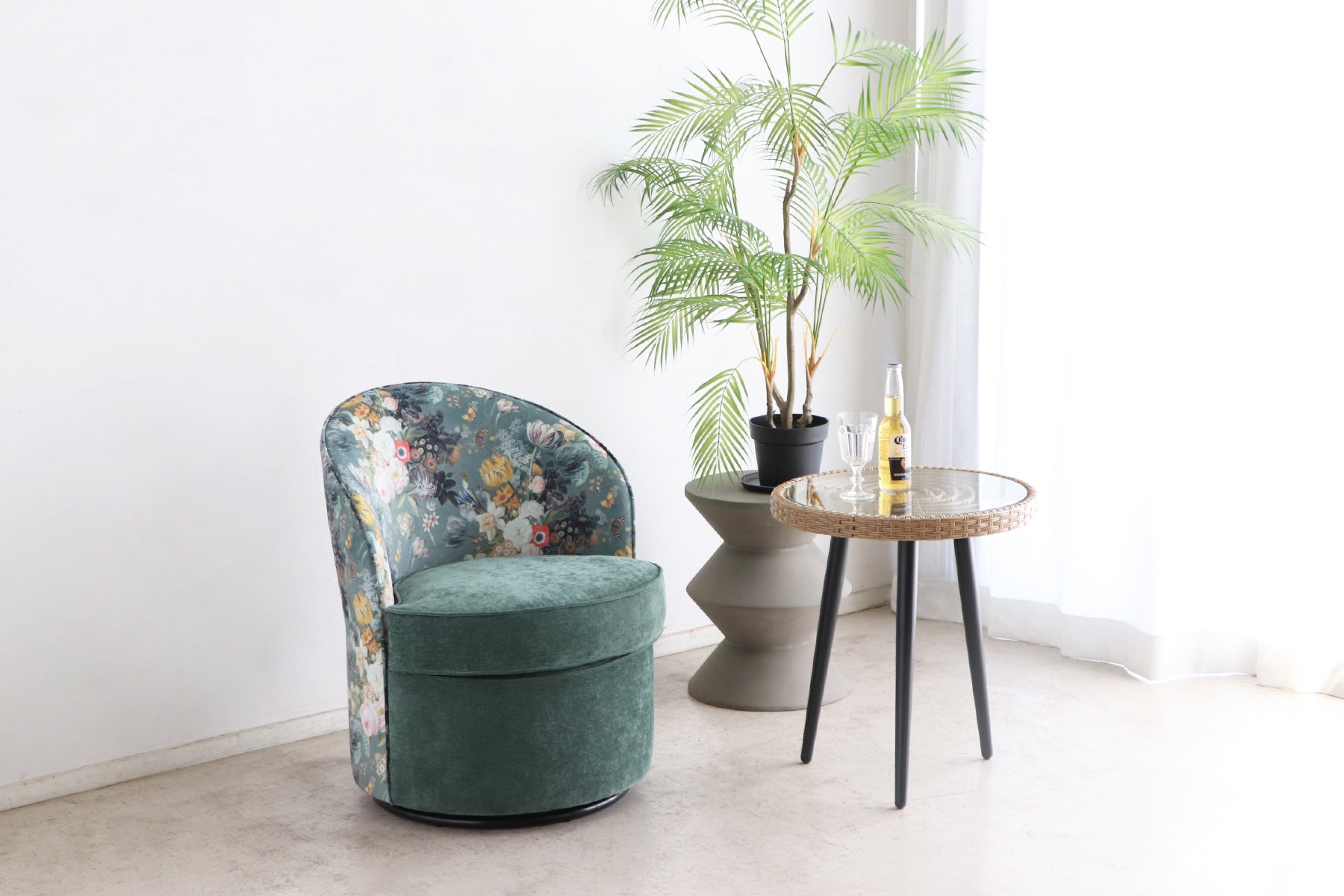 ナチュリア 1人掛け 回転ソファ