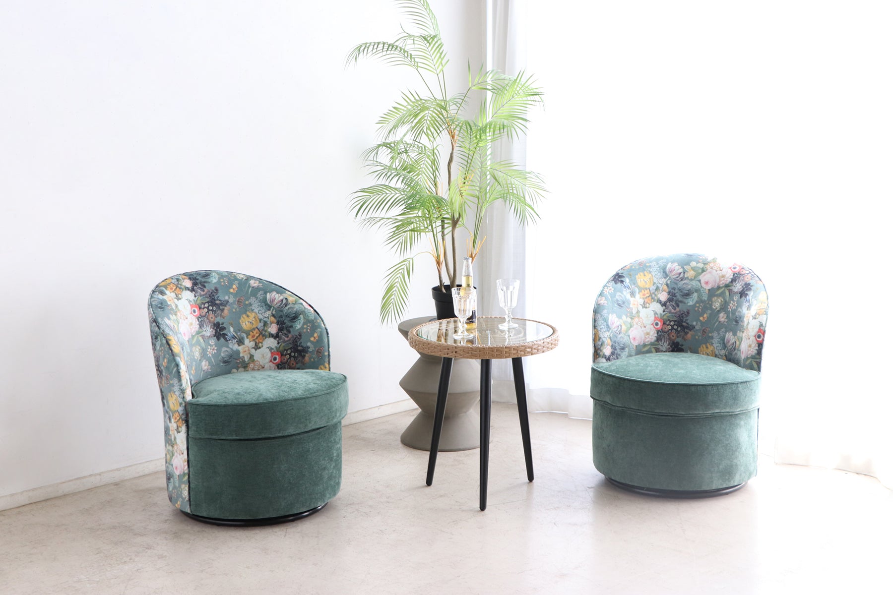 ナチュリア 1人掛け 回転ソファ