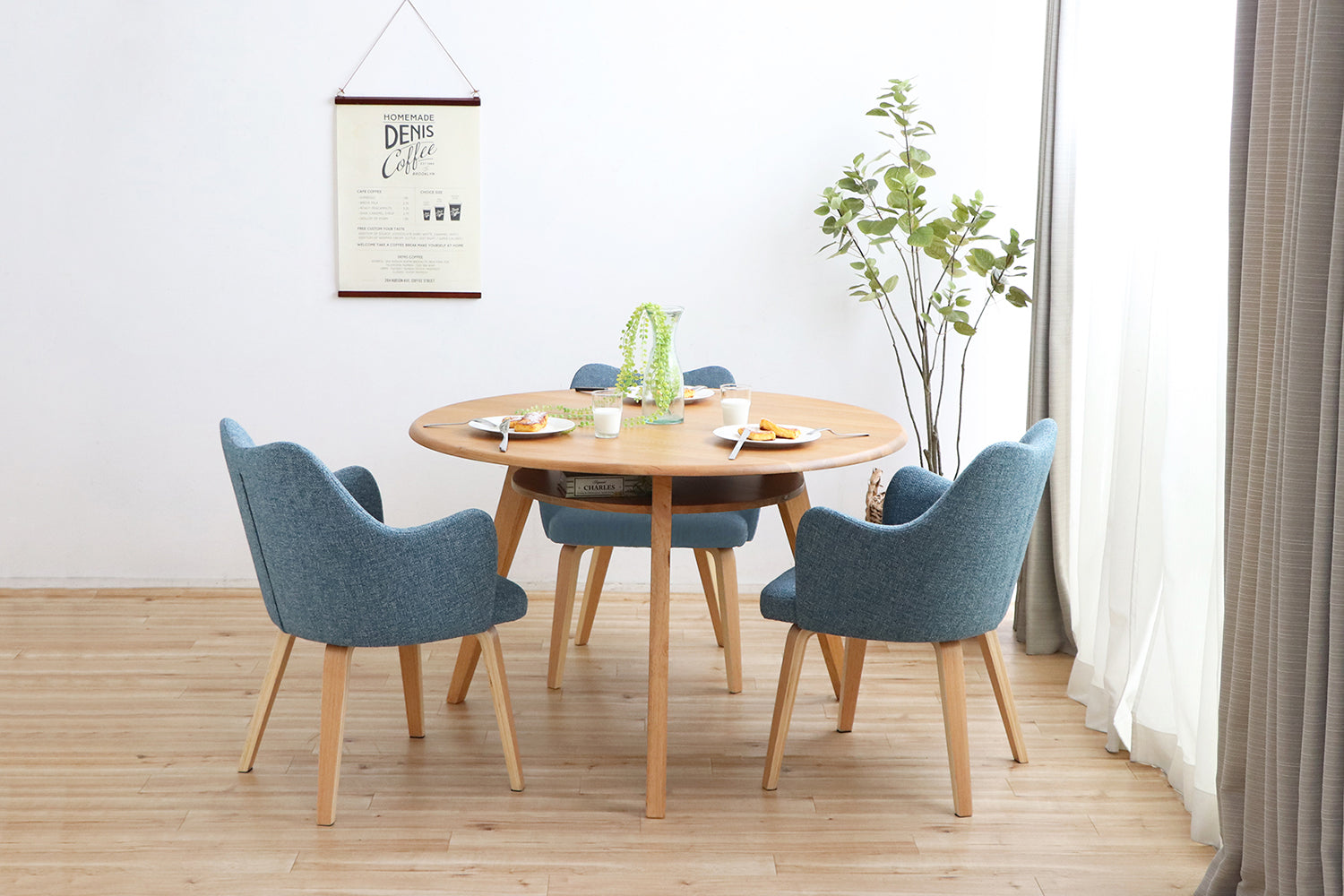 シーナ 110円形ダイニングテーブル