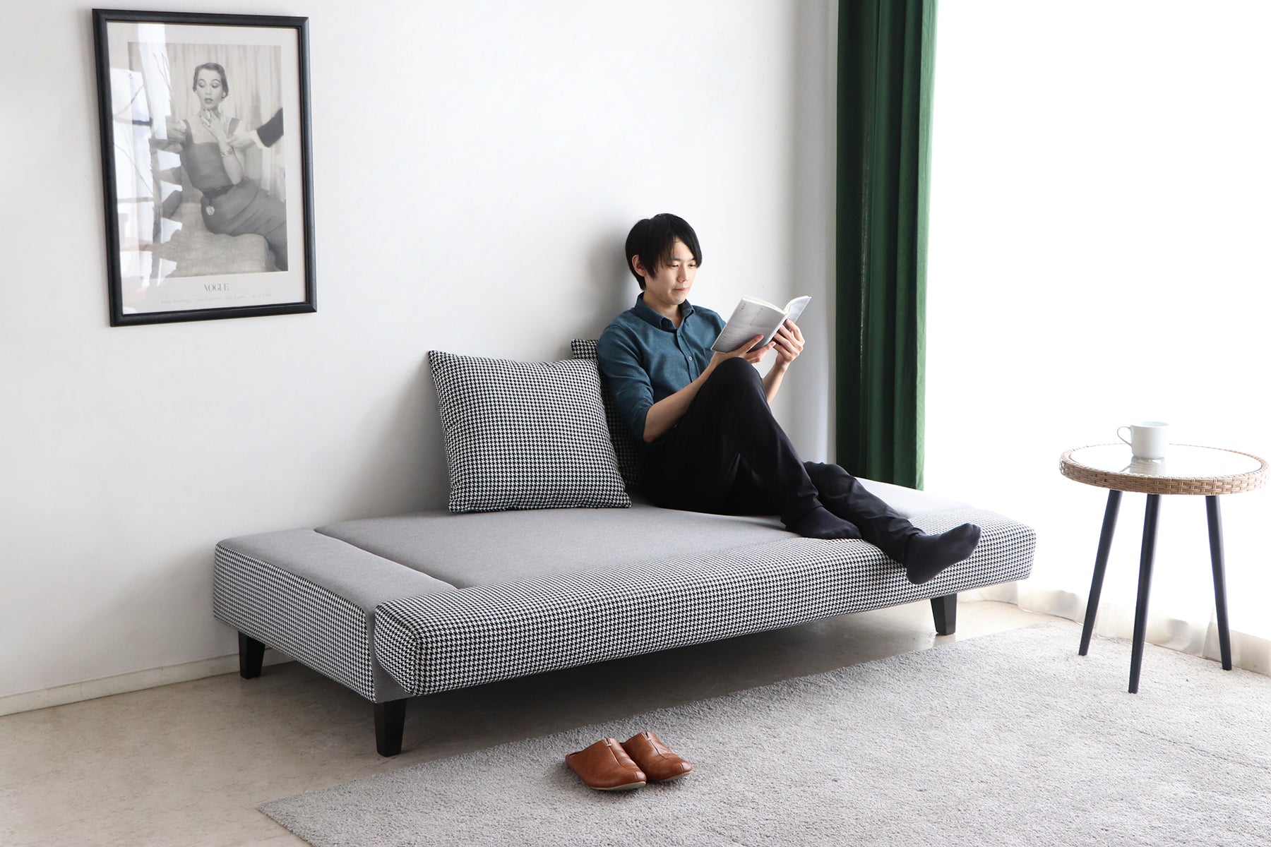 チドール ソファベッド GY