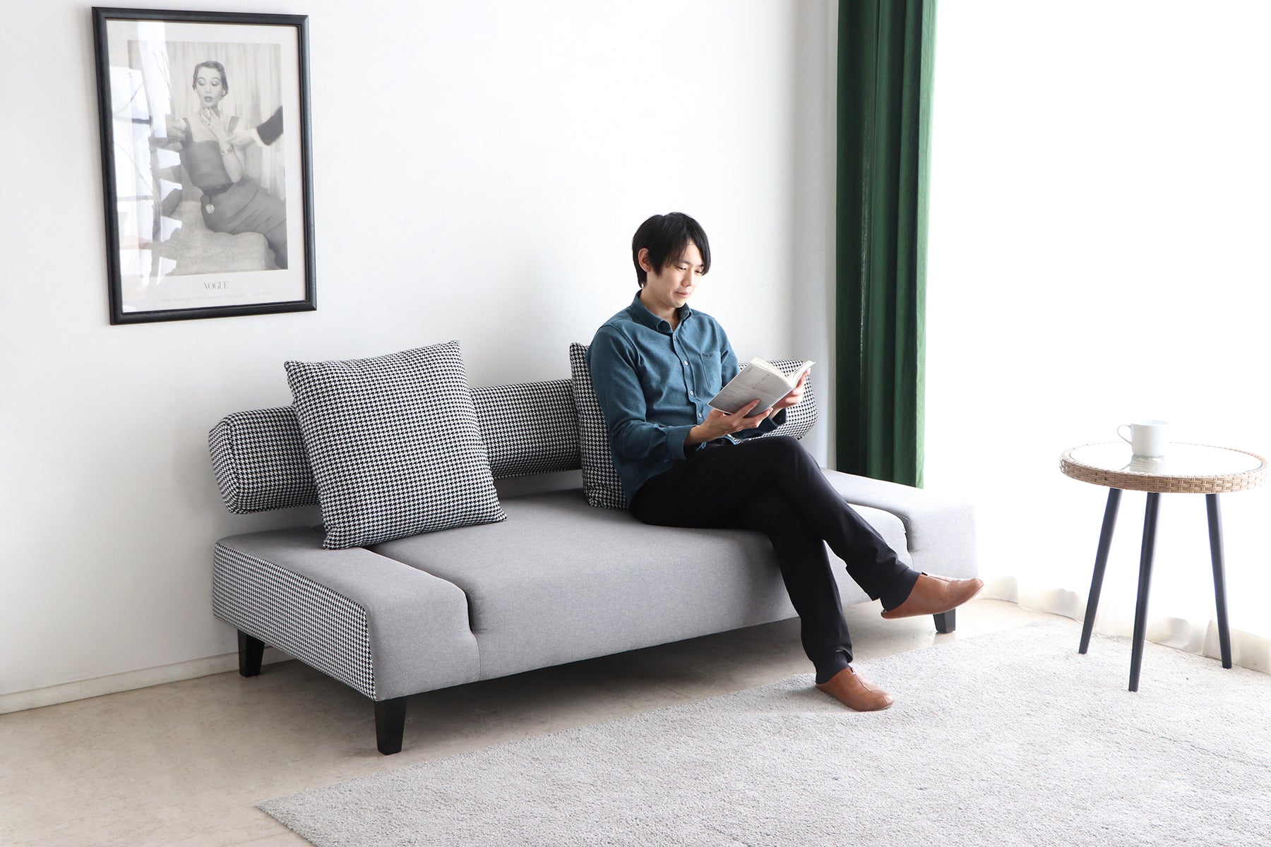 チドール ソファベッド GY