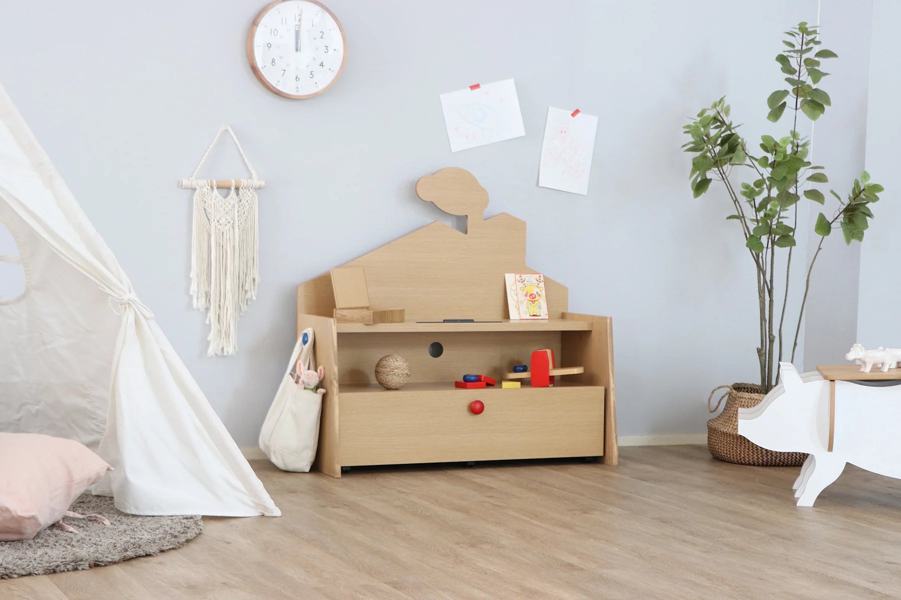 ちぃも おうちタブレットスタンド付収納