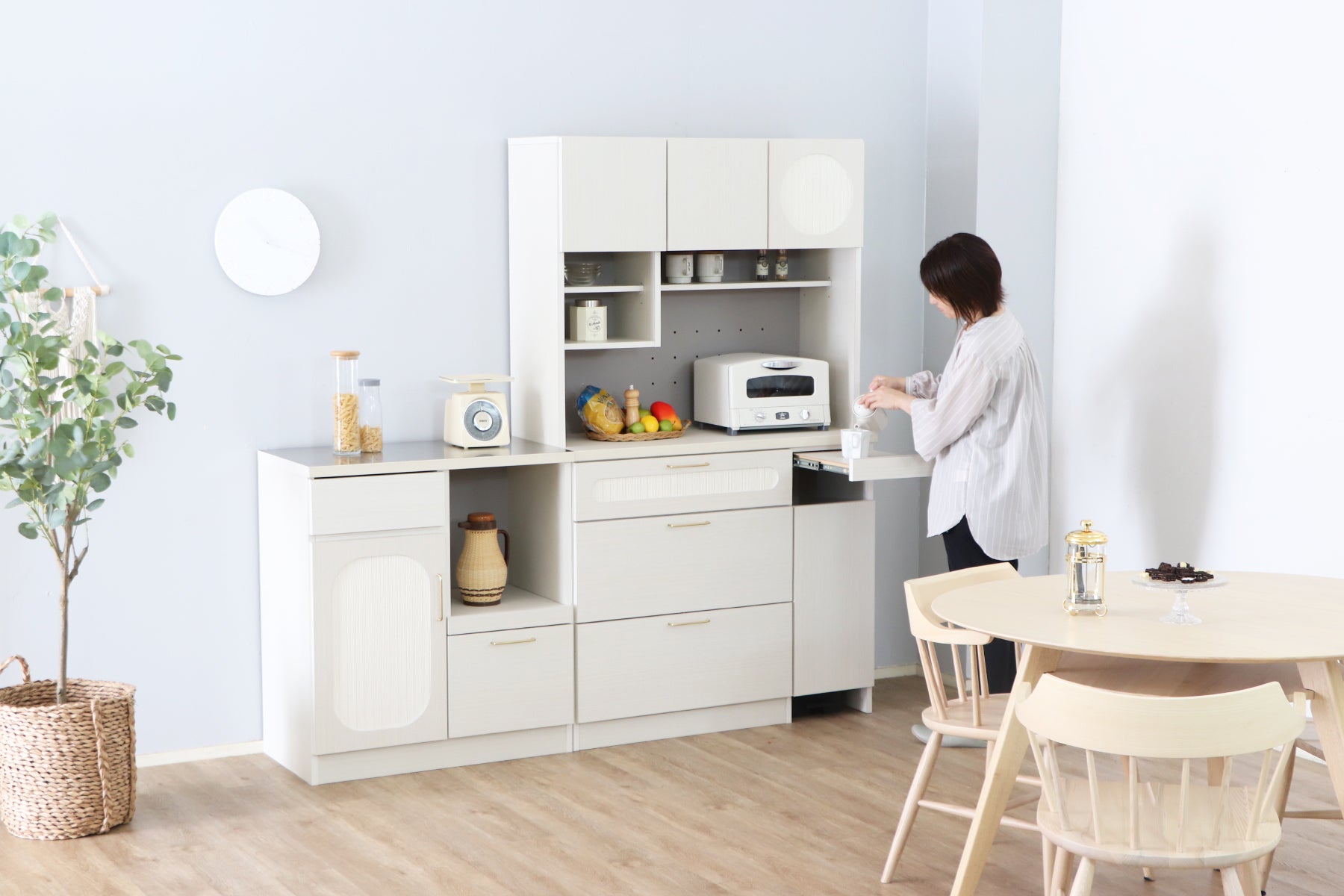 シロカ キッチンカウンター 80