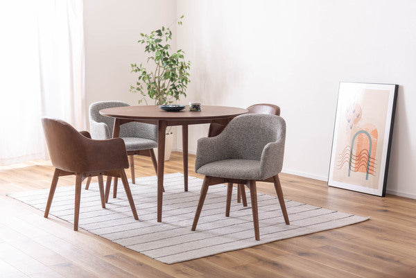 カラメリ 円形 ダイニングテーブル