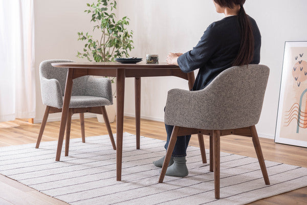 カラメリ 円形 ダイニングテーブル