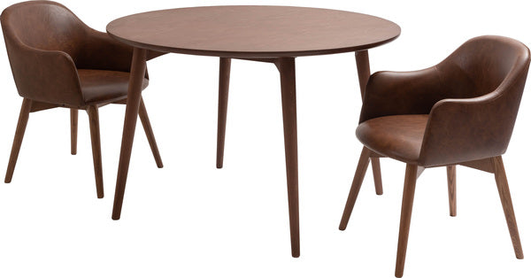 カラメリ 円形 ダイニングテーブル