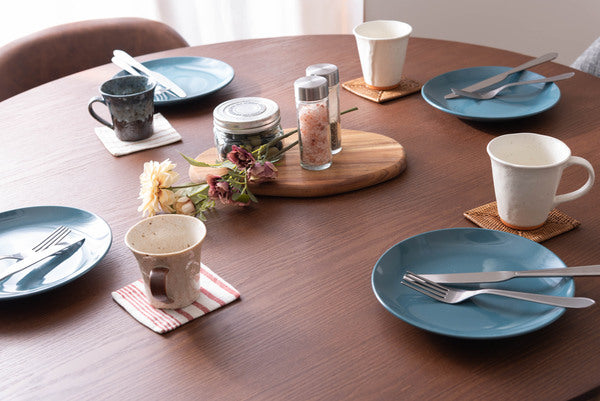 カラメリ 円形 ダイニングテーブル