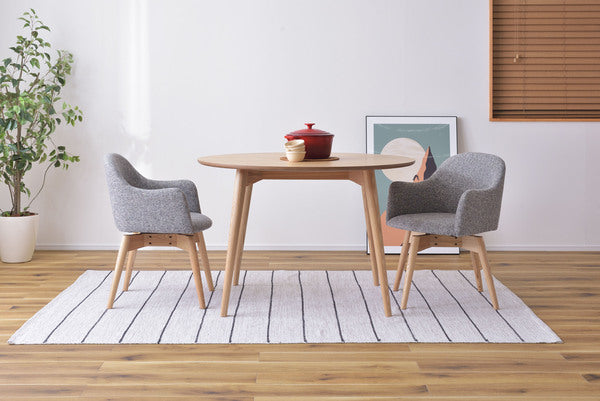 カラメリ 円形 ダイニングテーブル