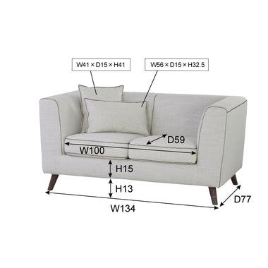 テオ 2人掛け ソファ