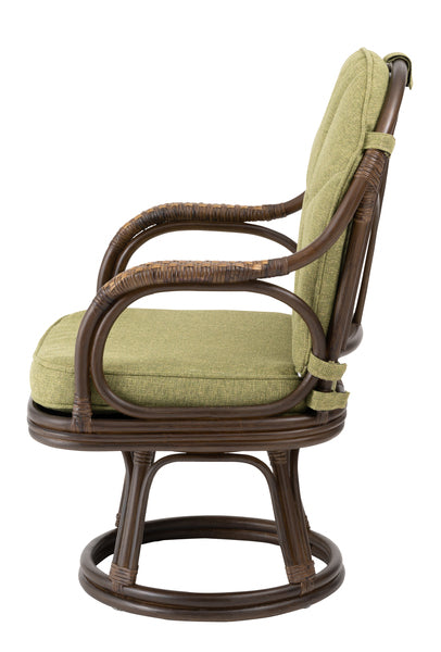 ラタン回転チェア