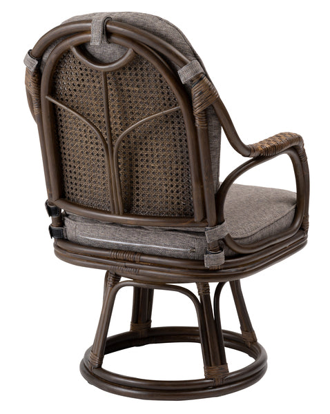 ラタン回転チェア