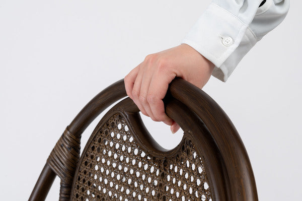 ラタン回転チェア