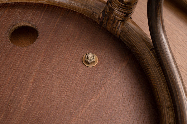 ラタン回転チェア