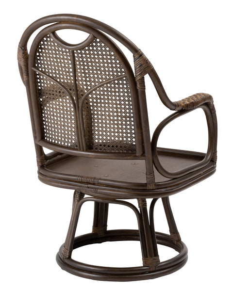 ラタン回転チェア