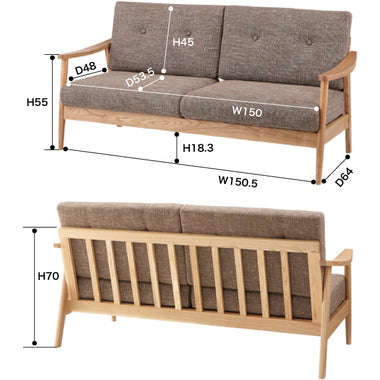 バッスム ソファ 3人掛