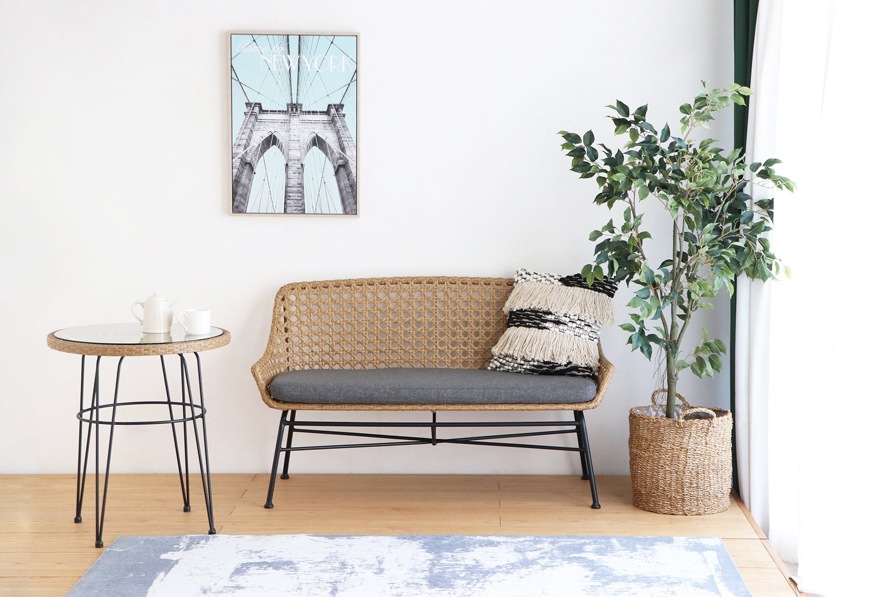 リゾネア ベンチソファ 2P